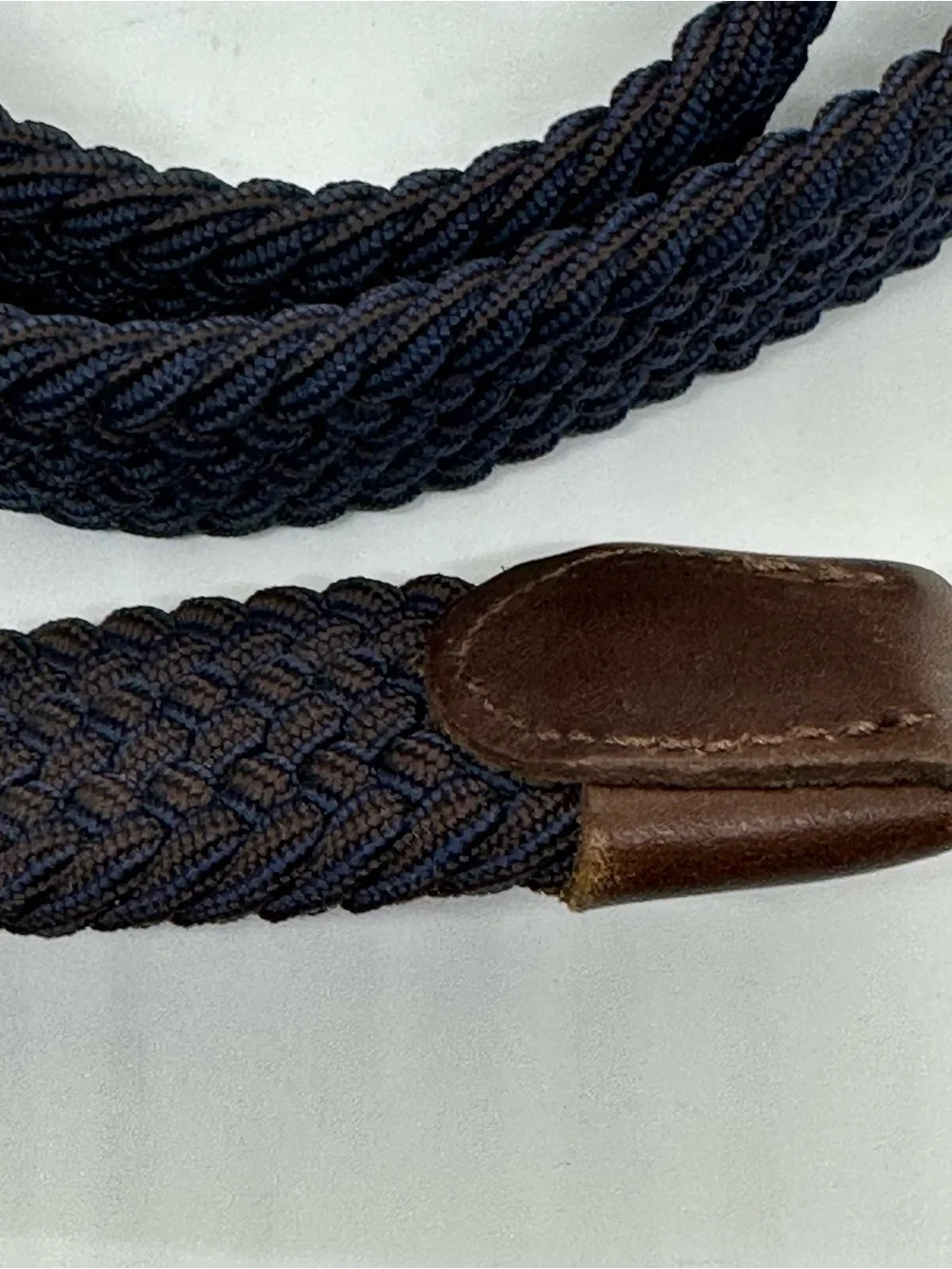 Tommy Bahama Navy Woven Stretch Belt S/M